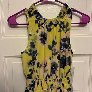 Yellow, floral dress from Nordstrom Rack